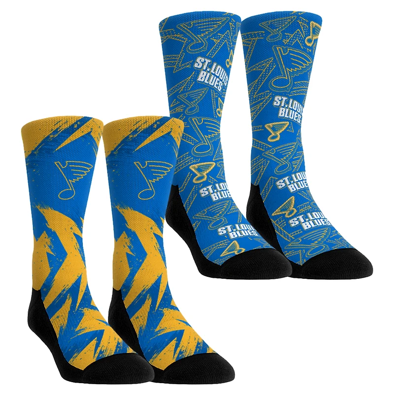 Youth Rock Em Socks St. Louis Blues Game Day Two-Pack Crew Socks