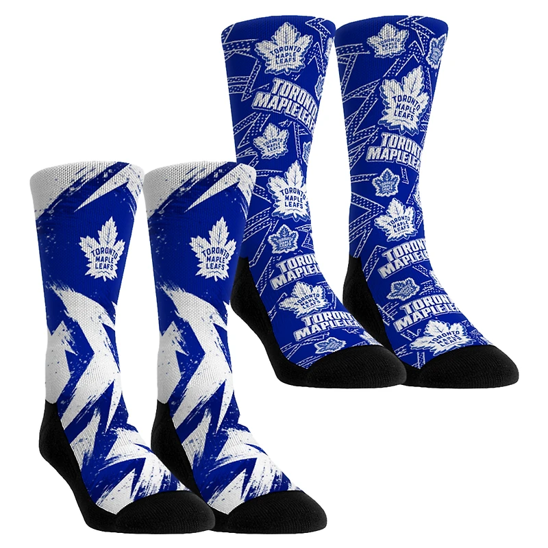 Youth Rock Em Socks Toronto Maple Leafs Game Day Two-Pack Crew Socks