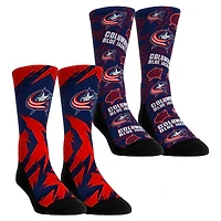 Youth Rock Em Socks Columbus Blue Jackets Game Day Two-Pack Crew Socks