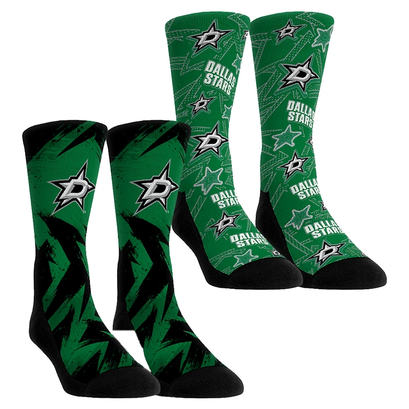 Youth Rock Em Socks Dallas Stars Game Day Two-Pack Crew Socks