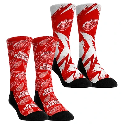 Youth Rock Em Socks Detroit Red Wings Game Day Two-Pack Crew Socks
