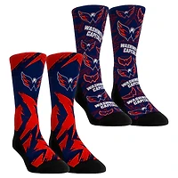 Youth Rock Em Socks Washington Capitals Game Day Two-Pack Crew Socks