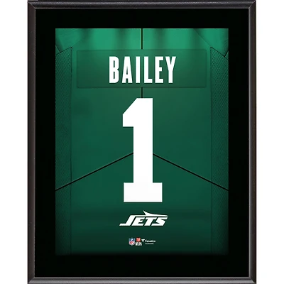 David Bailey New York Jets 10.5" x 13" Round 1 Pick #2 Jersey Number Sublimated Player Plaque