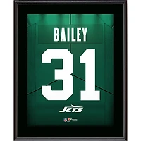 David Bailey New York Jets 10.5" x 13" Jersey Number Sublimated Player Plaque