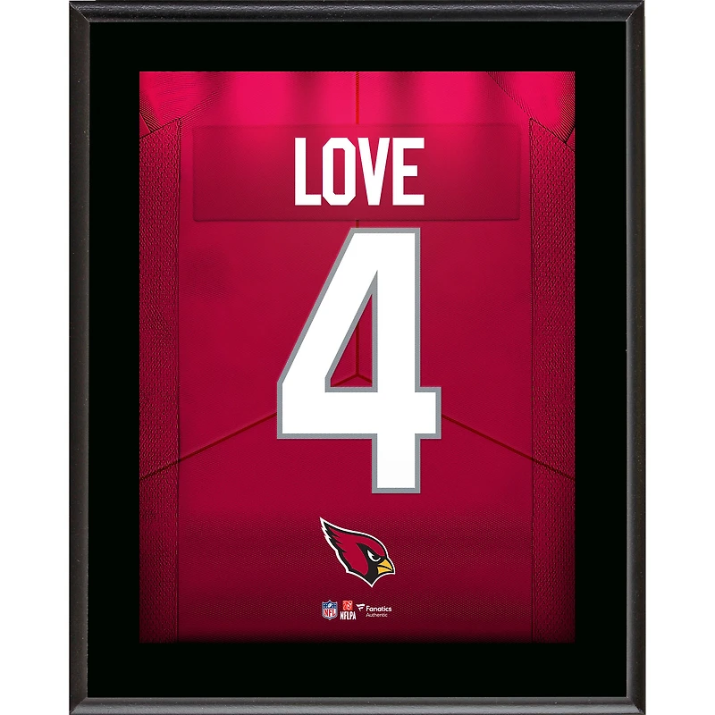 Jeremiyah Love Arizona Cardinals 10.5" x 13" Jersey Number Sublimated Player Plaque