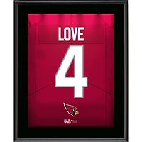 Jeremiyah Love Arizona Cardinals 10.5" x 13" Jersey Number Sublimated Player Plaque