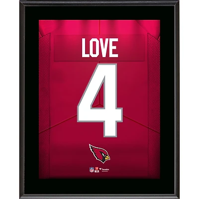 Jeremiyah Love Arizona Cardinals 10.5" x 13" Jersey Number Sublimated Player Plaque