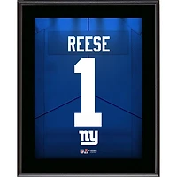 Arvell Reese New York Giants 10.5" x 13" Round 1 Pick #5 Jersey Number Sublimated Player Plaque