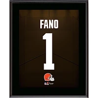 Spencer Fano Cleveland Browns 10.5" x 13" Round 1 Pick #9 Jersey Number Sublimated Player Plaque