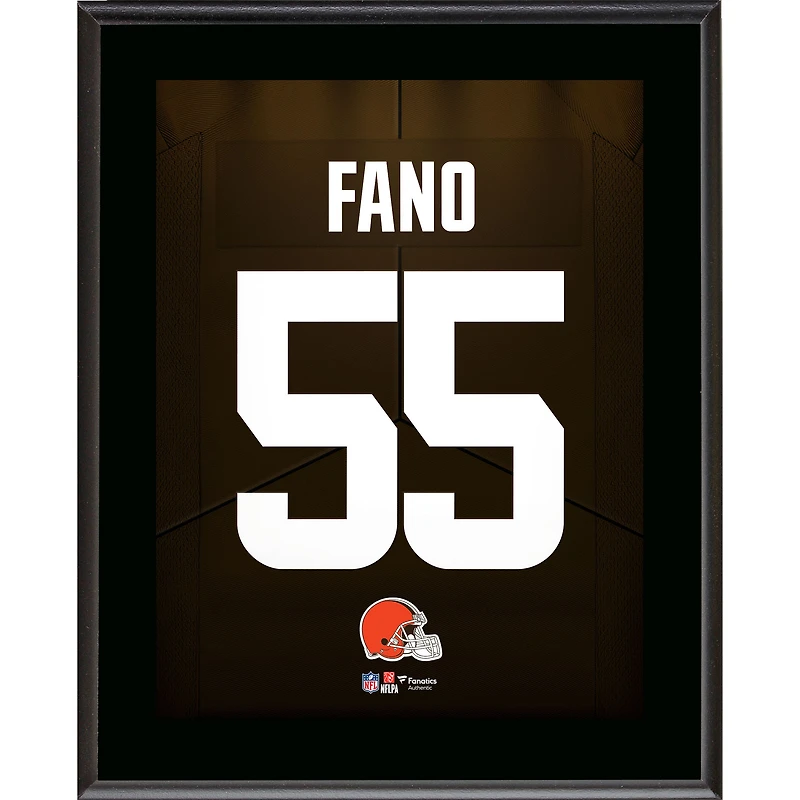 Spencer Fano Cleveland Browns 10.5" x 13" Jersey Number Sublimated Player Plaque