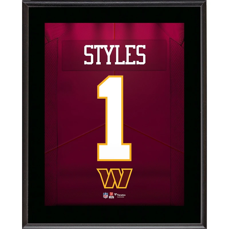 Sonny Styles Washington Commanders 10.5" x 13" Round 1 Pick #7 Jersey Number Sublimated Player Plaque