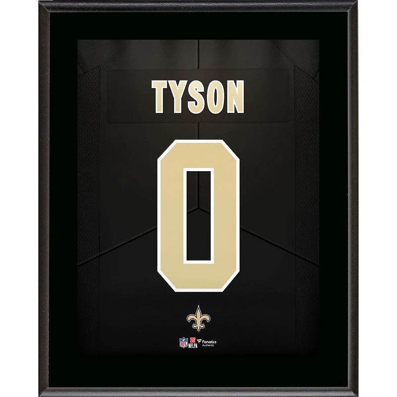 Jordyn Tyson New Orleans Saints 10.5" x 13" Jersey Number Sublimated Player Plaque