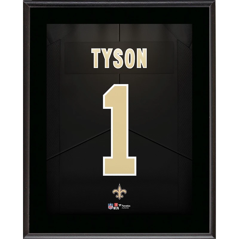 Jordyn Tyson New Orleans Saints 10.5" x 13" Round 1 Pick #8 Jersey Number Sublimated Player Plaque