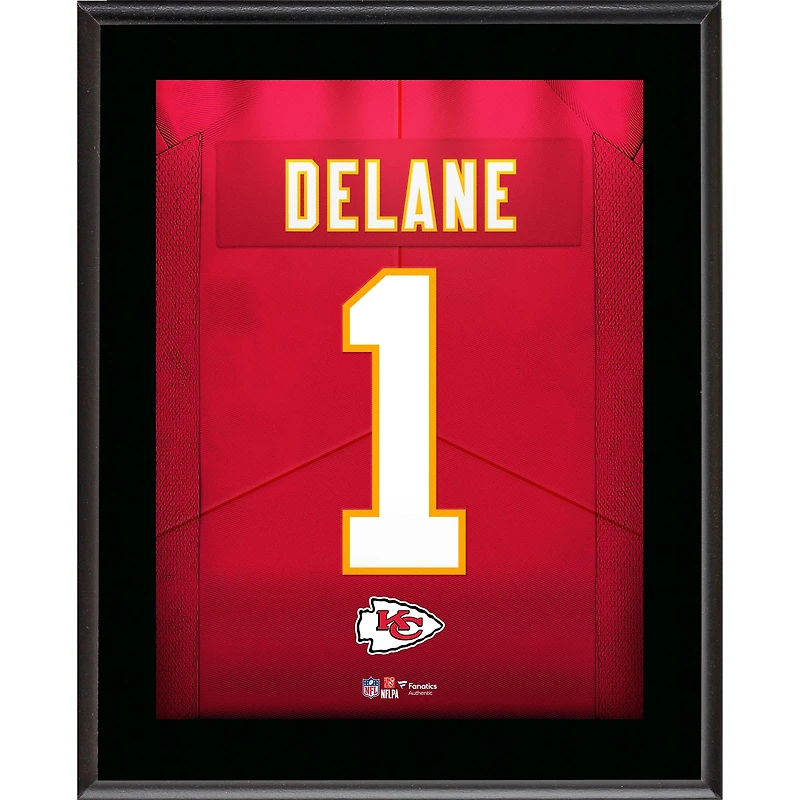 Mansoor Delane Kansas City Chiefs 10.5" x 13" Round 1 Pick #9 Jersey Number Sublimated Player Plaque