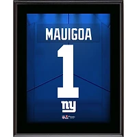 Francis Mauigoa New York Giants 10.5" x 13" Round 1 Pick #10 Jersey Number Sublimated Player Plaque