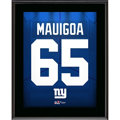 Francis Mauigoa New York Giants 10.5" x 13" Jersey Number Sublimated Player Plaque