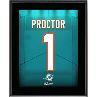Kayden Proctor Miami Dolphins 10.5" x 13" Round 1 Pick #12 Jersey Number Sublimated Player Plaque