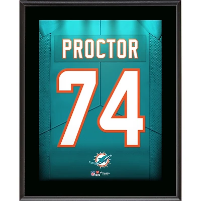 Kadyn Proctor Miami Dolphins 10.5" x 13" Jersey Number Sublimated Player Plaque