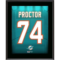 Kadyn Proctor Miami Dolphins 10.5" x 13" Jersey Number Sublimated Player Plaque