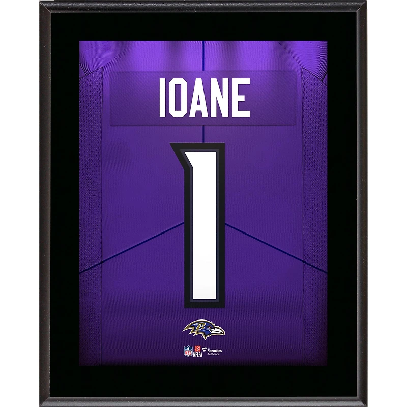 Olaivavega Ioane Baltimore Ravens 10.5" x 13" Round 1 Pick #14 Jersey Number Sublimated Player Plaque