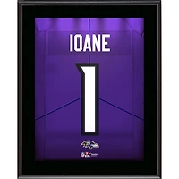 Olaivavega Ioane Baltimore Ravens 10.5" x 13" Round 1 Pick #14 Jersey Number Sublimated Player Plaque