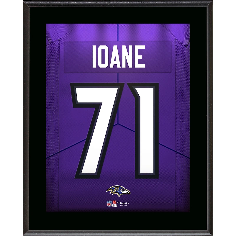 Olaivavega Ioane Baltimore Ravens 10.5" x 13" Jersey Number Sublimated Player Plaque