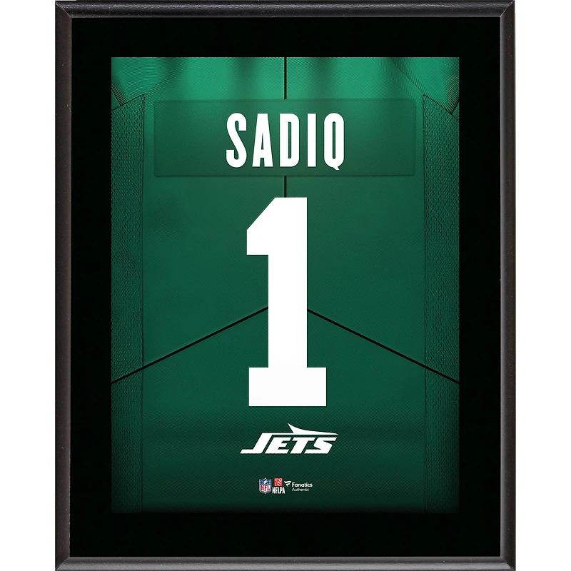 Kenyon SadiqNew York Jets 10.5" x 13" Round 1 Pick #16 Jersey Number Sublimated Player Plaque