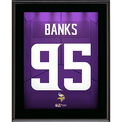 Caleb Banks Minnesota Vikings 10.5" x 13" Jersey Number Sublimated Player Plaque