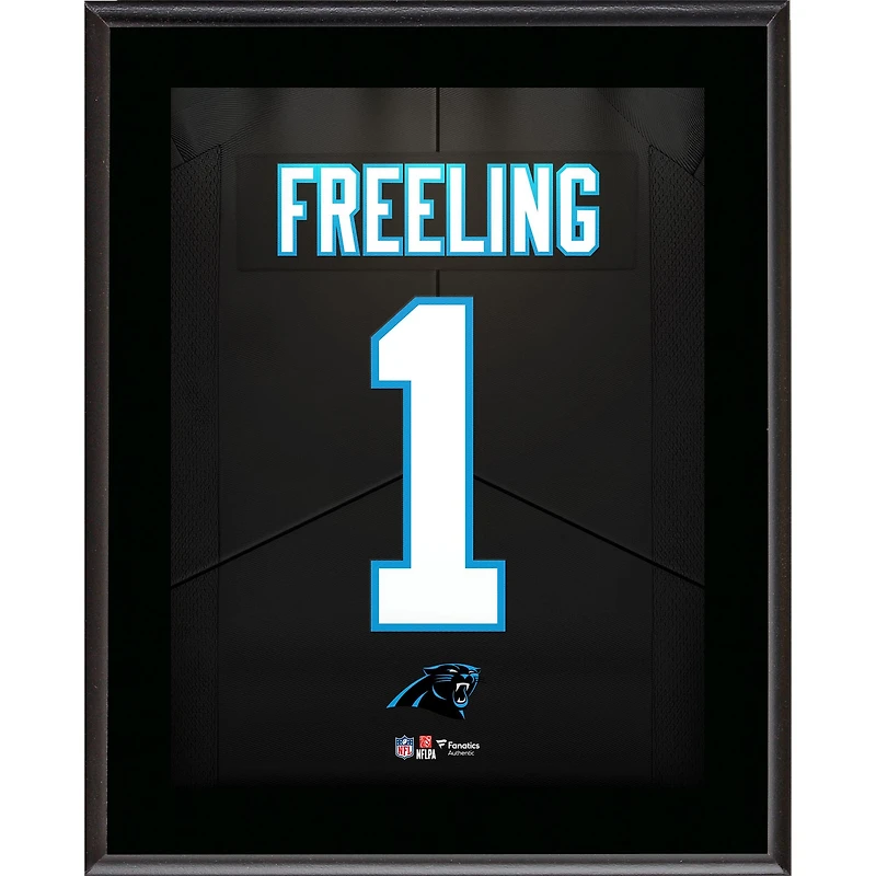 Monroe Freeling Carolina Panthers 10.5" x 13" Round 1 Pick #19 Jersey Number Sublimated Player Plaque