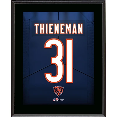 Dillon Thieneman Chicago Bears 10.5" x 13" Jersey Number Sublimated Player Plaque