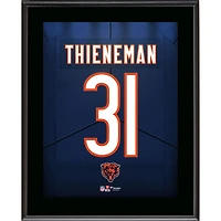 Dillon Thieneman Chicago Bears 10.5" x 13" Jersey Number Sublimated Player Plaque