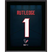 Keylan Rutledge Houston Texans 10.5" x 13" Round 1 Pick #28 Jersey Number Sublimated Player Plaque