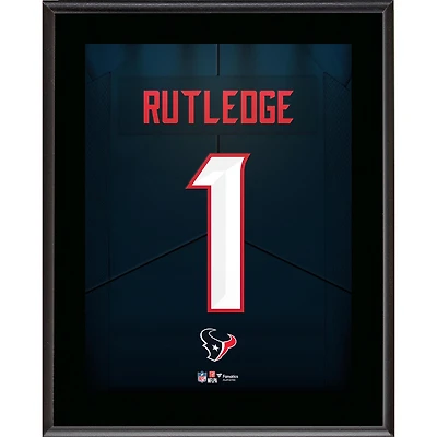 Keylan Rutledge Houston Texans 10.5" x 13" Round 1 Pick #28 Jersey Number Sublimated Player Plaque