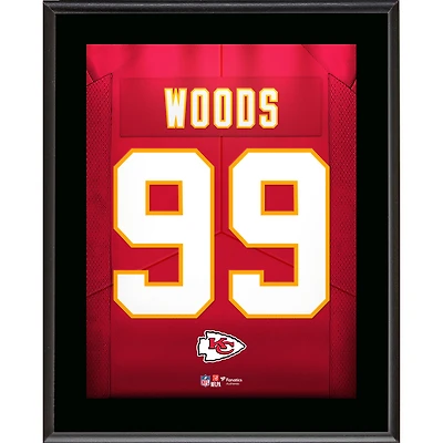Peter Woods Kansas City Chiefs 10.5" x 13" Jersey Number Sublimated Player Plaque