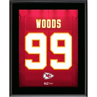Peter Woods Kansas City Chiefs 10.5" x 13" Jersey Number Sublimated Player Plaque