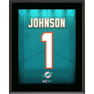 Chris Johnson Miami Dolphins 10.5" x 13" Round 1 Pick #27 Jersey Number Sublimated Player Plaque