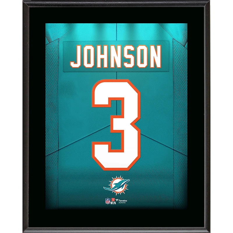 Chris Johnson Miami Dolphins 10.5" x 13" Jersey Number Sublimated Player Plaque