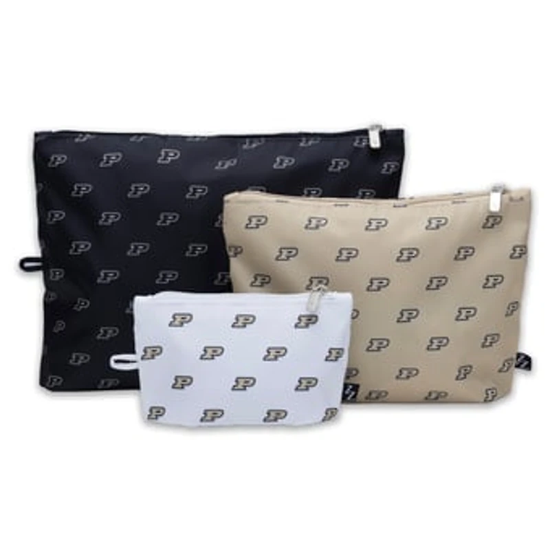 ZooZatz Purdue Boilermakers 3-Pack Pouch Set
