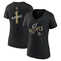 Women's Black UCF Knights Hustle Personalized V-Neck T-Shirt