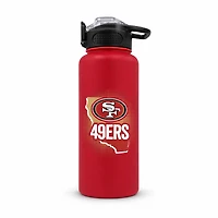 Pegasus San Francisco 49ers Gradient Home State 32oz Stainless Steel Press Top Water Bottle