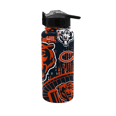 Pegasus Chicago Bears Homefield Mashup 32oz Stainless Steel Press Top Water Bottle