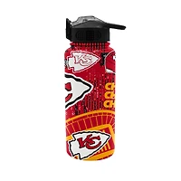 Pegasus Kansas City Chiefs Homefield Mashup 32oz Stainless Steel Press Top Water Bottle
