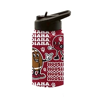 Pegasus Indiana Hoosiers Game Day Pals 14oz Stainless Steel Flip Straw Water Bottle