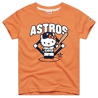 Toddler Homage  Orange Houston Astros Hello Kitty x MLB Tri-Blend T-Shirt