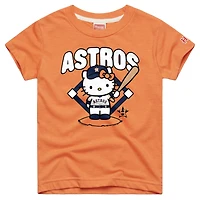 Toddler Homage  Orange Houston Astros Hello Kitty x MLB Tri-Blend T-Shirt