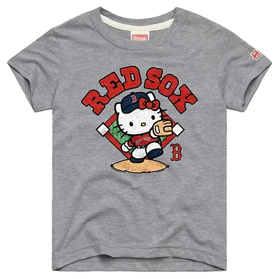 Youth Homage Gray Boston Red Sox Hello Kitty x MLB Tri-Blend T-Shirt