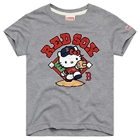Youth Homage  Gray Boston Red Sox Hello Kitty x MLB Tri-Blend T-Shirt