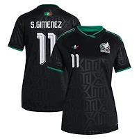 Women's adidas Santiago Gimenez Black Mexico National Team 2026 Third Replica Jersey