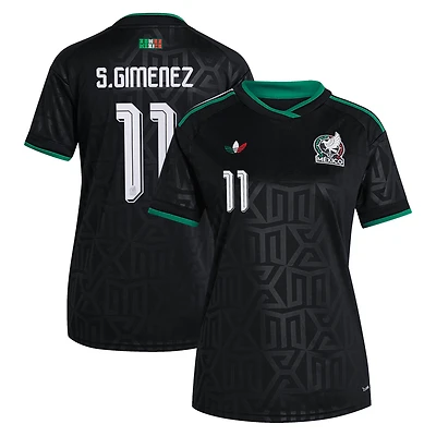 Women's adidas Santiago Gimenez Black Mexico National Team 2026 Third Replica Jersey