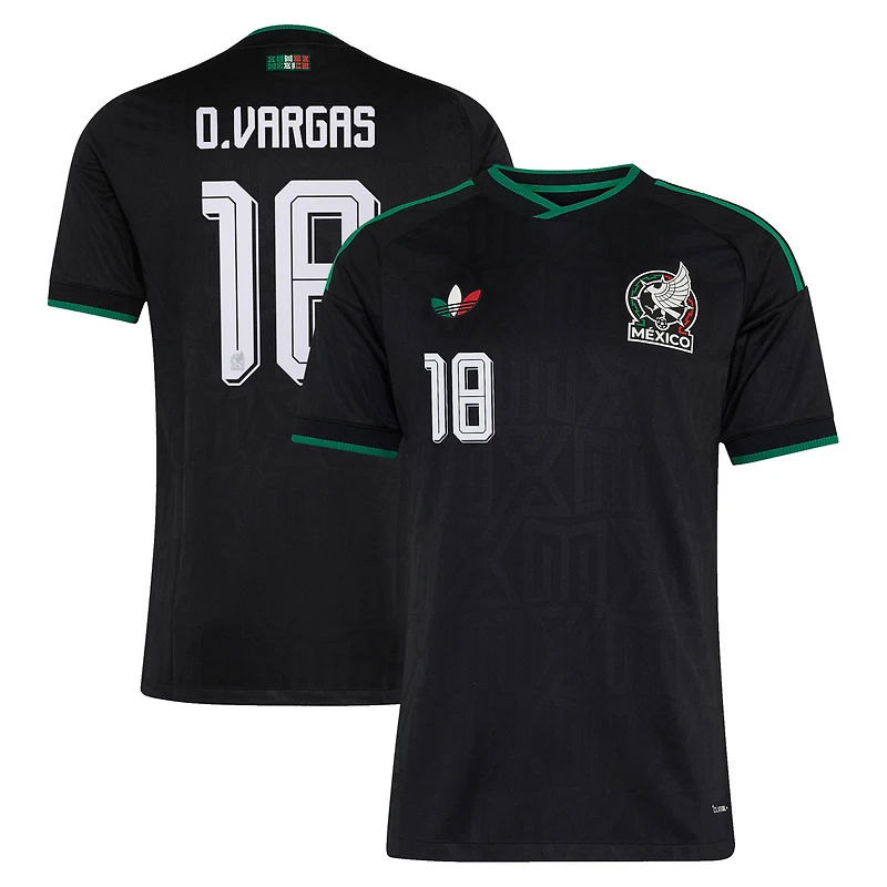 Men's adidas Obed Vargas Black Mexico National Team 2026 Third On-Field Authentic Jersey